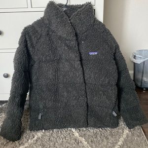 Patagonia Women’s High-Pile Fleece Down Jacket. Never worn